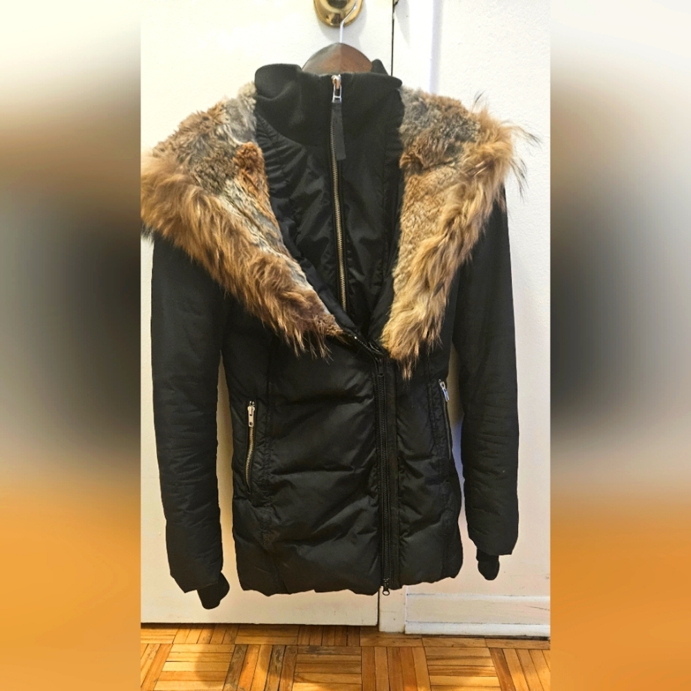 Winter jacket Mackage Adali model black xxsmall